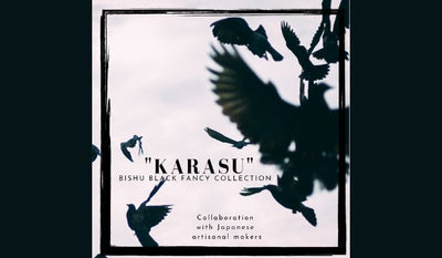 『Ja-fabric Lab collection "EN"』Only available in the shows!  - #2. KARASU collection FANCY in BLACK -