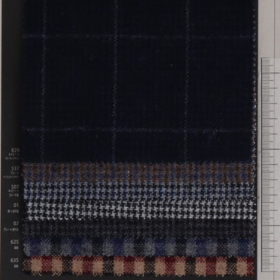 1022590-swatch_1/10 RE:NEWOOL JAPAN TWEED (CHECK)