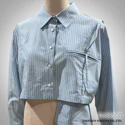32-58500_T/C Lightly Tumbled Stripe Fabric