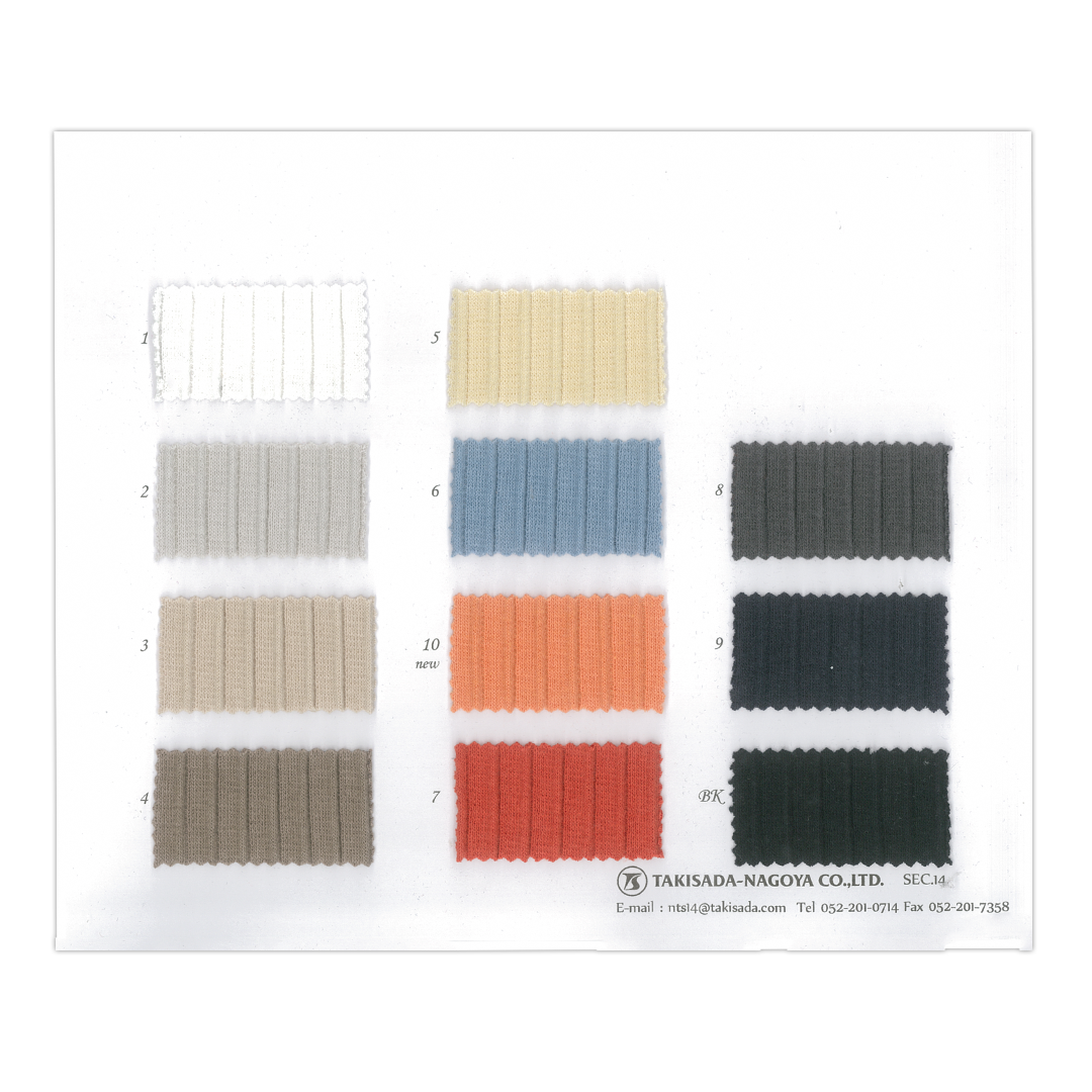 Micro Rib Swatch 14-4137-swatch_COTTON PLEATED RIB – jafabric by Takisada Nagoya
